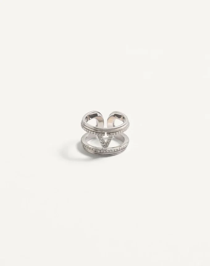 Bague Ovalette en métal et cristal Swarovski®