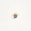Bague VLogo Signature en métal, émail et cristaux