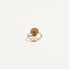 Bague VLogo Signature en métal, émail et cristaux