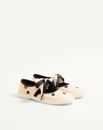 Ballerines Bay By Bay en tissu moiré Plus de pois