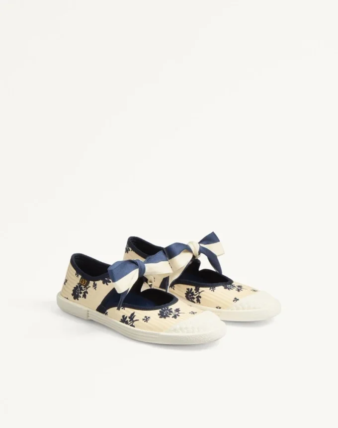 Ballerines Bay By Bay en tissu Papier Floral Ballerines Bay By Bay en tissu Papier Floral