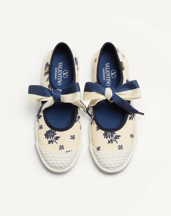 Ballerines Bay By Bay en tissu Papier Floral Ballerines Bay By Bay en tissu Papier Floral