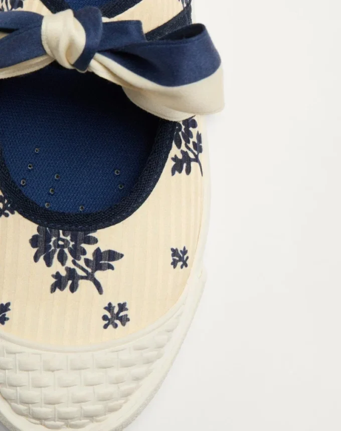 Ballerines Bay By Bay en tissu Papier Floral Ballerines Bay By Bay en tissu Papier Floral