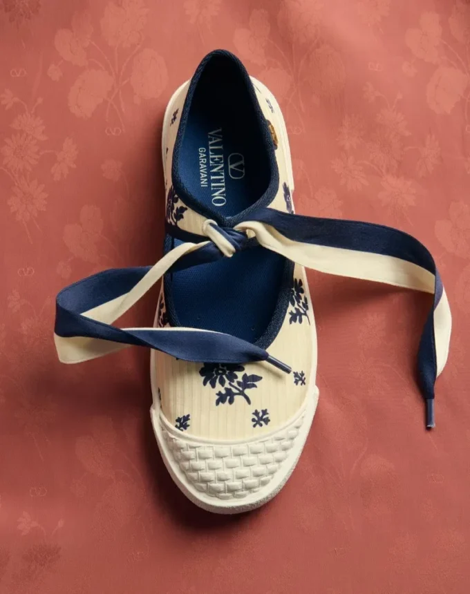 Ballerines Bay By Bay en tissu Papier Floral Ballerines Bay By Bay en tissu Papier Floral