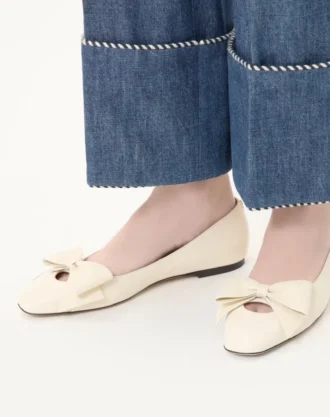 Ballerines Bowow en cuir de chevreau