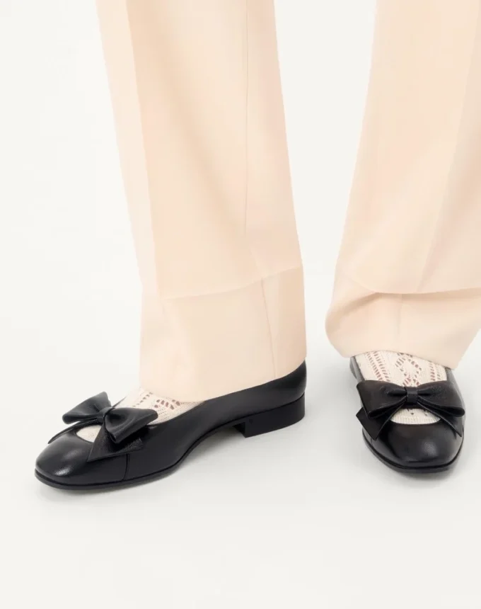 Ballerines Bowow en cuir de chevreau