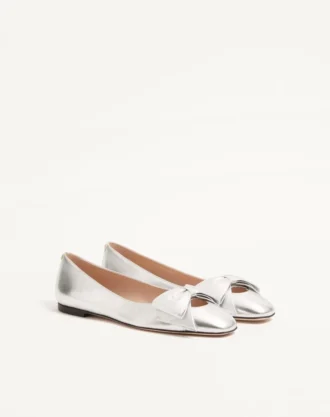 Ballerines Bowow en cuir nappa laminé