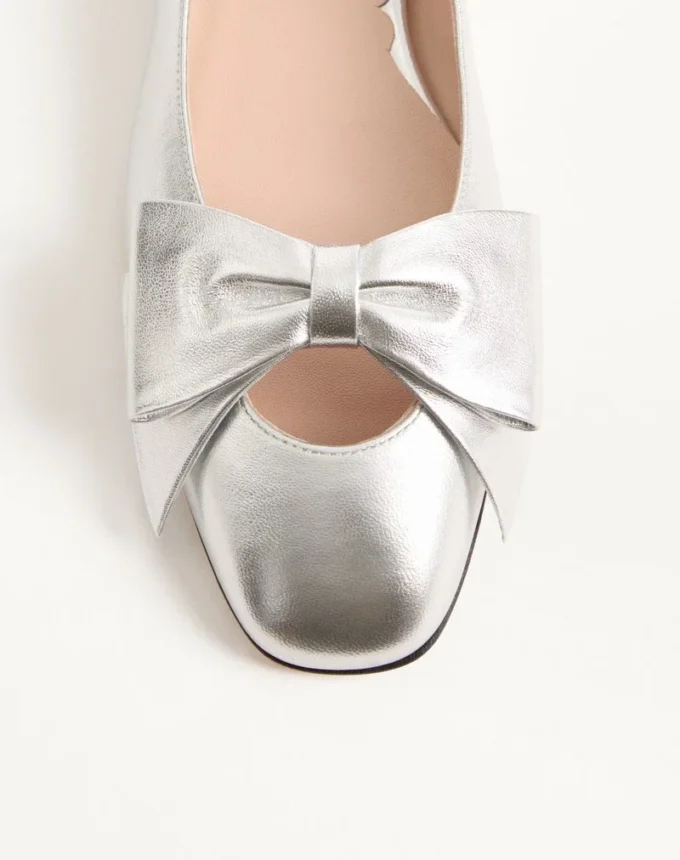 Ballerines Bowow en cuir nappa laminé Ballerines Bowow en cuir nappa laminé
