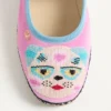 Ballerines Mary-Jane Endouce en velours avec broderie Le Chat De La Maison Ballerines Mary-Jane Endouce en velours avec broderie Le Chat De La Maison