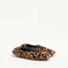 Ballerines Rhytmika en cuir velours avec imprimé Fauve Eclat