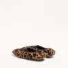 Ballerines Rhytmika en cuir velours avec imprimé Fauve Eclat