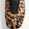 Ballerines Rhytmika en cuir velours avec imprimé Fauve Eclat