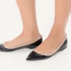 Ballerines Rockstud en cuir verni