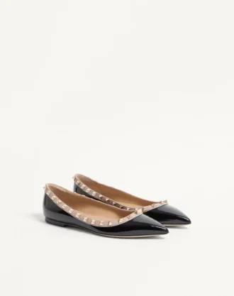 Ballerines Rockstud en cuir verni