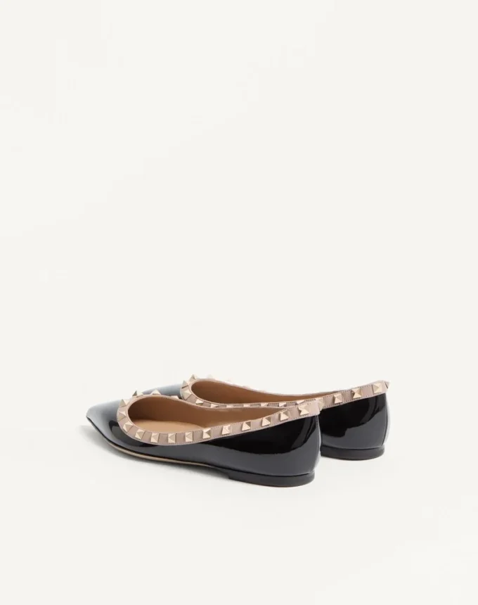 Ballerines Rockstud en cuir verni