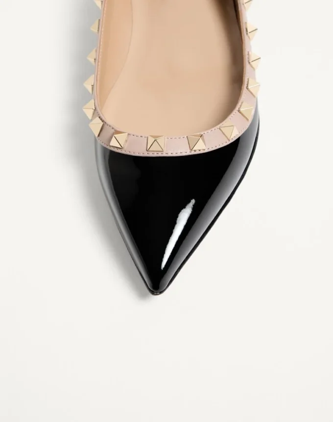 Ballerines Rockstud en cuir verni