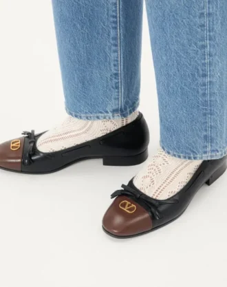 Ballerines Valet Du Roi en cuir de chevreau