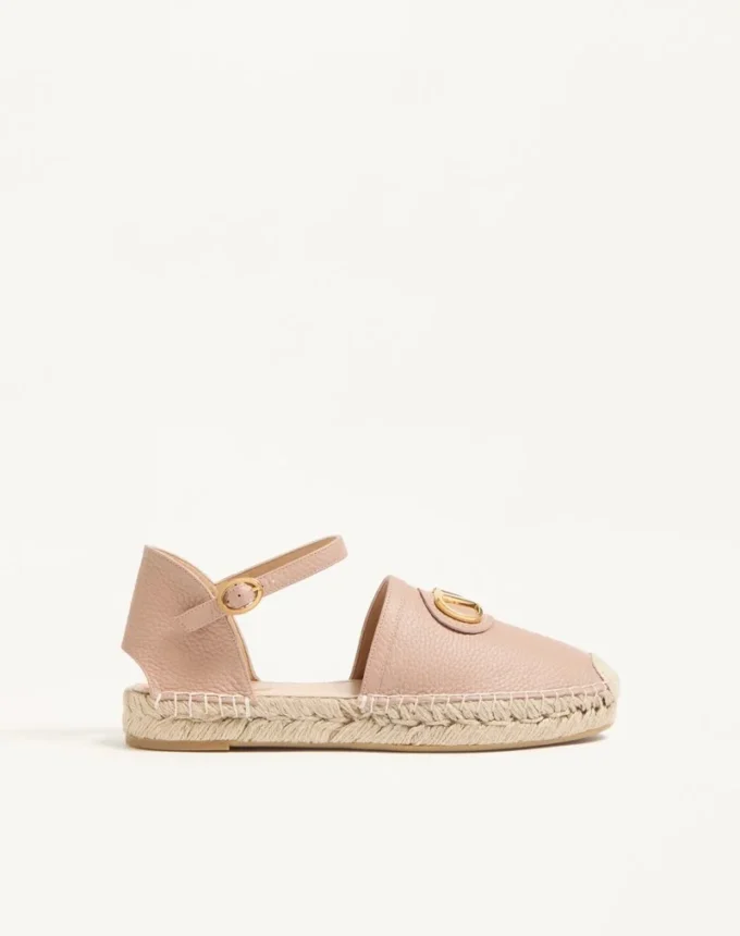 Ballerines Vlogo Signature en cuir de veau grainé 25 mm Ballerines Vlogo Signature en cuir de veau grainé 25 mm