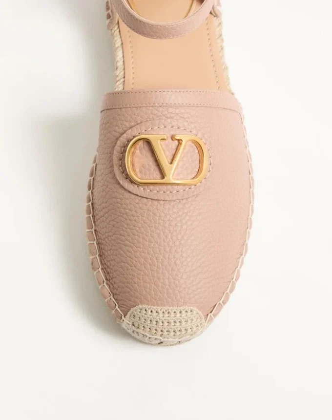 Ballerines Vlogo Signature en cuir de veau grainé 25 mm Ballerines Vlogo Signature en cuir de veau grainé 25 mm