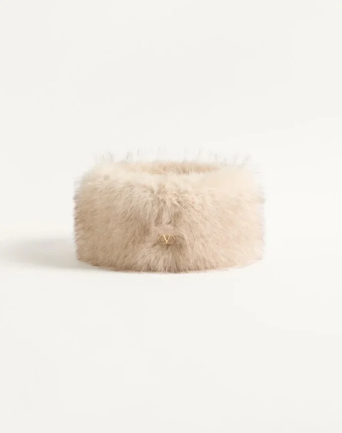 Bandeau en fausse fourrure VLogo Signature