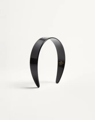 Bandeau Vlogo Signature en résine, métal et cristaux