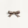 Barrette à cheveux Vlogo Signature en résine, métal et cristaux