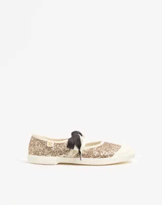 Baskets ballerines Bay By Bay en tissu pailleté