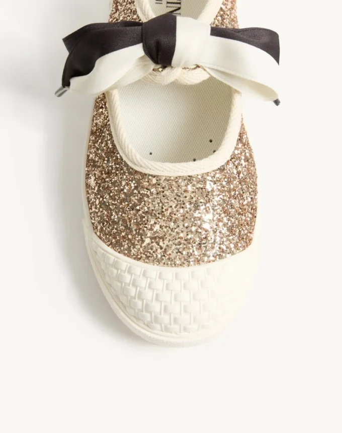 Baskets ballerines Bay By Bay en tissu pailleté