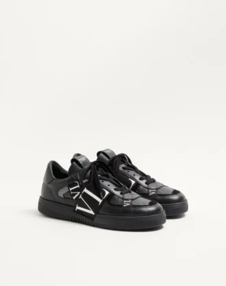 Baskets basses en cuir de veau Vl7N avec bandes