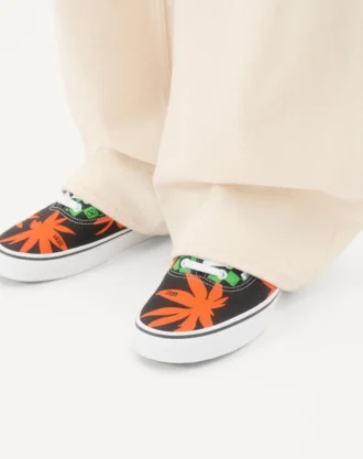 Baskets basses en tissu Valentino Garavani et Vans avec imprimé VLogo Checkerboard et imprimé Tropical Leaves