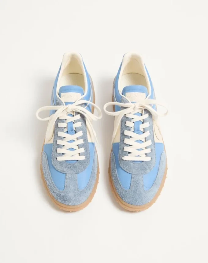 Baskets basses Upvillage en cuir croûte et nylon Baskets basses Upvillage en cuir croûte et nylon