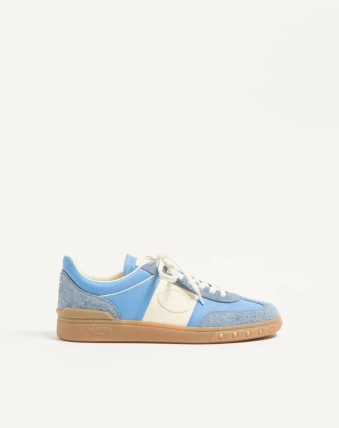 Baskets basses Upvillage en cuir croûte et nylon Baskets basses Upvillage en cuir croûte et nylon