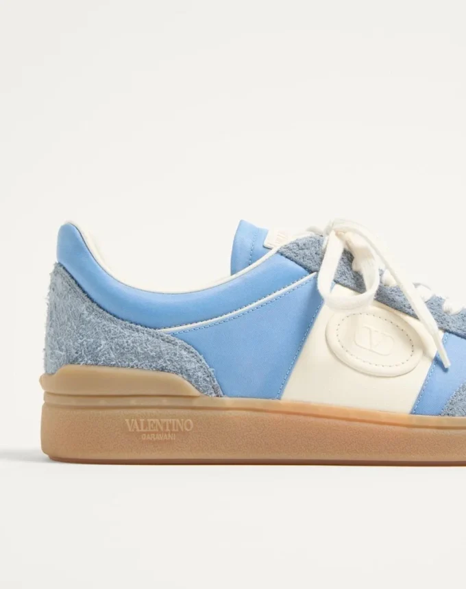 Baskets basses Upvillage en cuir croûte et nylon Baskets basses Upvillage en cuir croûte et nylon