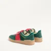 Baskets basses Upvillage en cuir refendu et cuir nappa de veau Baskets basses Upvillage en cuir refendu et cuir nappa de veau