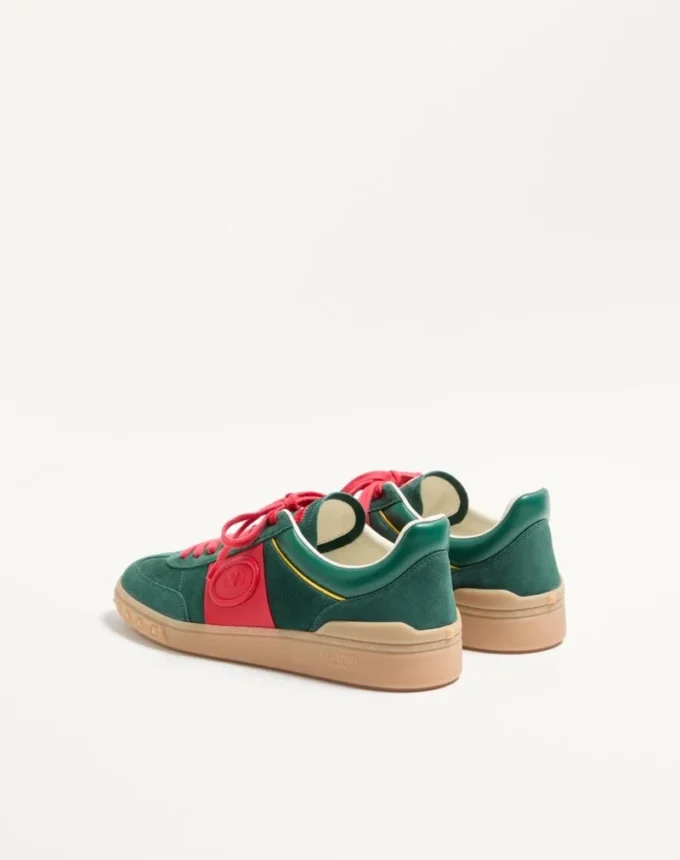 Baskets basses Upvillage en cuir refendu et cuir nappa de veau Baskets basses Upvillage en cuir refendu et cuir nappa de veau