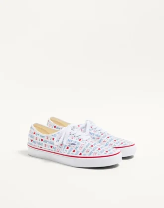 Baskets basses Valentino Garavani et Vans en tissu imprimé Valentino Vans Love