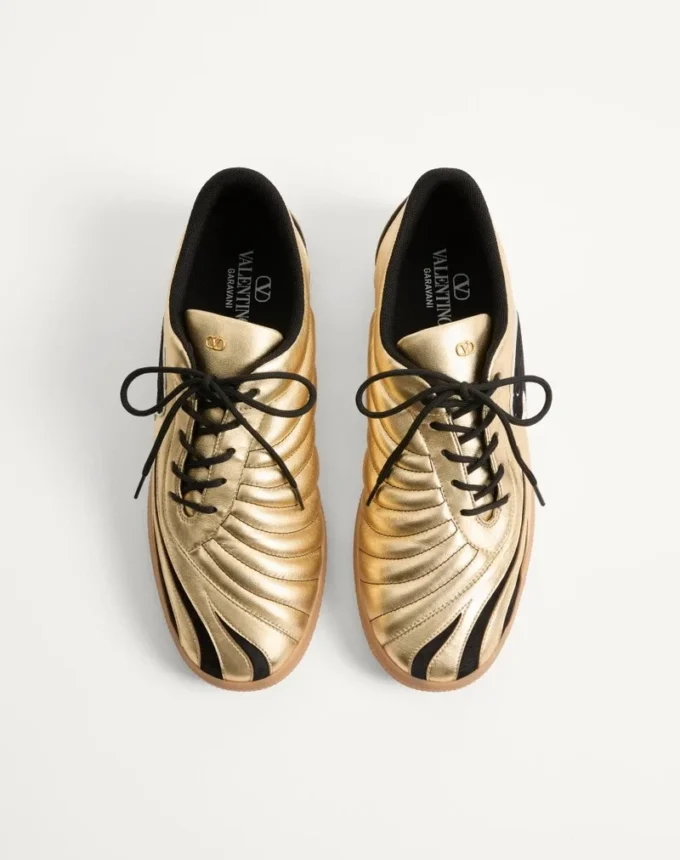 Baskets Kicky en cuir nappa laminé Baskets Kicky en cuir nappa laminé