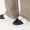 Baskets ouvertes en cuir de veau
