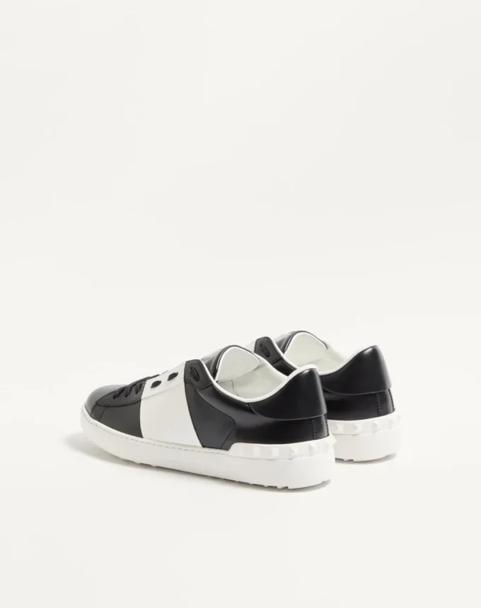 Baskets ouvertes en cuir de veau