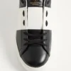 Baskets ouvertes en cuir de veau