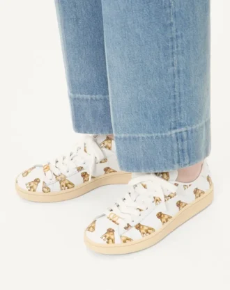 Baskets Royco en cuir de veau nappa avec motif Petit Charles