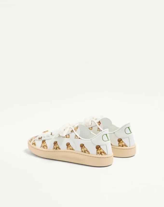 Baskets Royco en cuir de veau nappa avec motif Petit Charles Baskets Royco en cuir de veau nappa avec motif Petit Charles