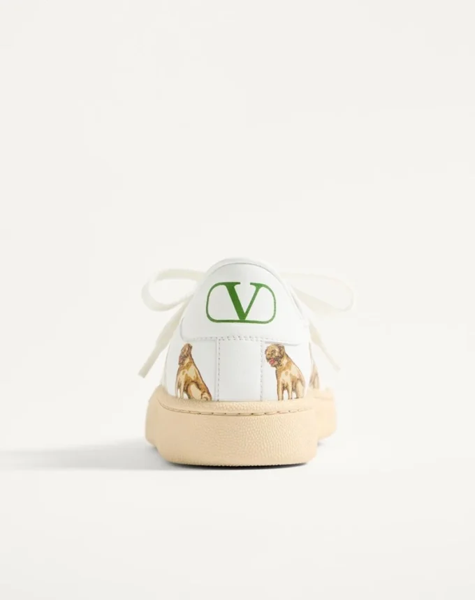 Baskets Royco en cuir de veau nappa avec motif Petit Charles Baskets Royco en cuir de veau nappa avec motif Petit Charles