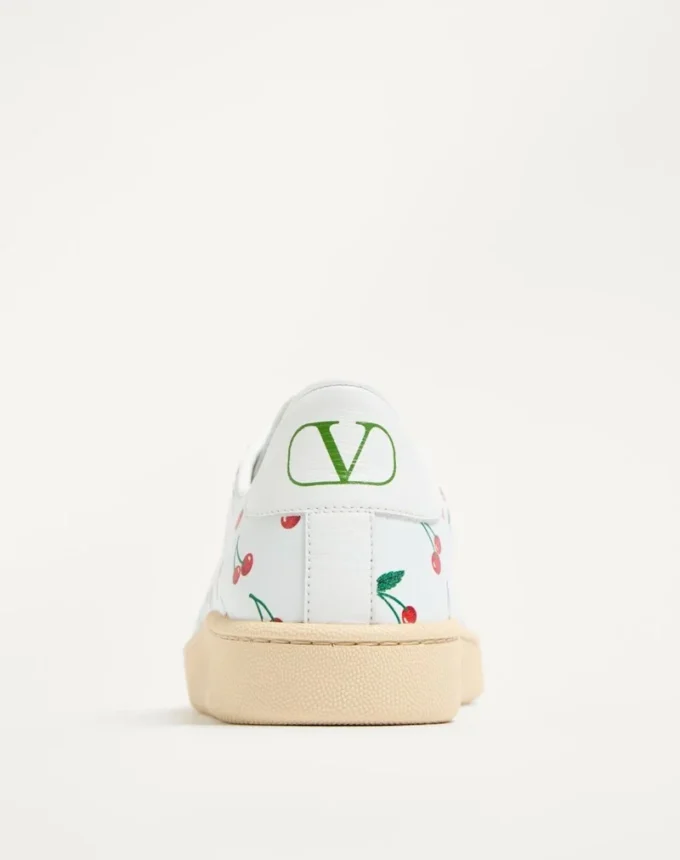 Baskets Royco en cuir nappa avec motif Cherryfic Baskets Royco en cuir nappa avec motif Cherryfic