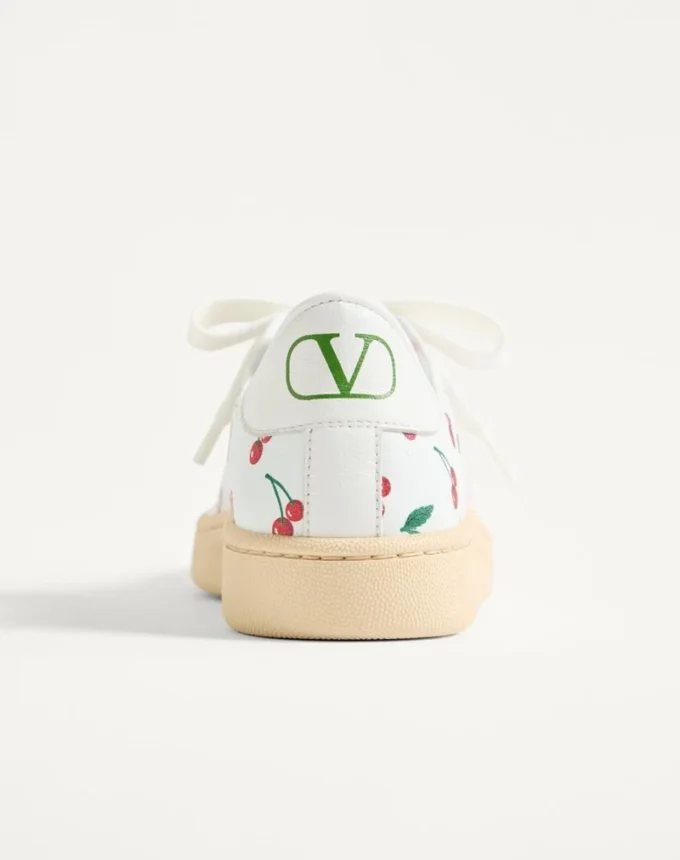 Baskets Royco en cuir nappa avec motif Cherryfic Baskets Royco en cuir nappa avec motif Cherryfic