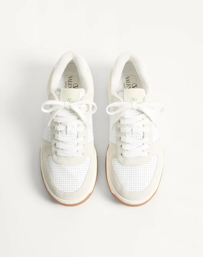 Baskets Sparry en cuir refendu et nappa Baskets Sparry en cuir refendu et nappa