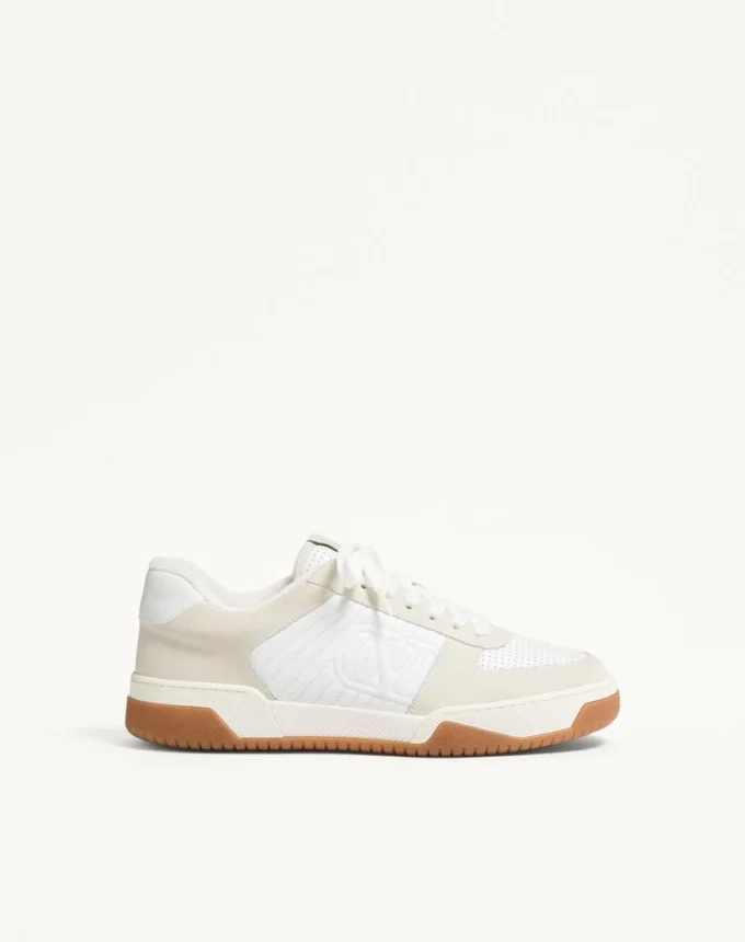 Baskets Sparry en cuir refendu et nappa Baskets Sparry en cuir refendu et nappa