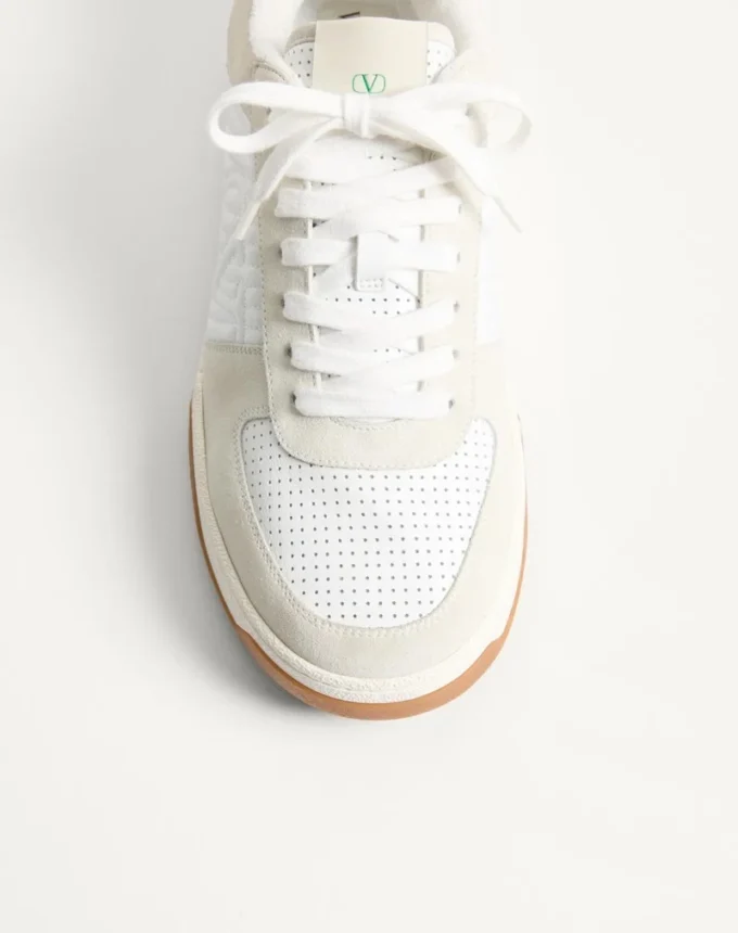 Baskets Sparry en cuir refendu et nappa Baskets Sparry en cuir refendu et nappa