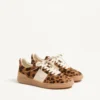 Baskets Upvillage en cuir de veau effet poney