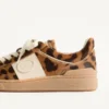 Baskets Upvillage en cuir de veau effet poney